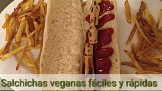 Las salchichas veganas más fáciles y rápidas [upl. by Ennairrac]