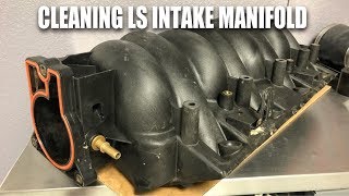 How To Clean A LS Intake Manifold [upl. by Shirlene665]