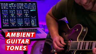 Ambient Swells and Shimmer  Sunday Guitar Tones Demo MainStage Guitar Rig [upl. by Philo19]