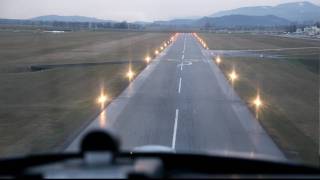 Landing in Grenchen airport Switzerland [upl. by Valente]