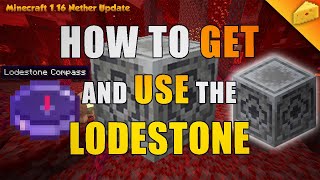 How to MAKE and USE the LODESTONE BLOCK  Minecraft Nether Update 116 20w13a [upl. by Michaelina]