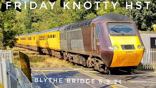 NETWORK RAIL TEST TRAIN HST ON THE KNOTTY AT BLYTHE BRIDGE 6TH SEPTEMBER 2024 [upl. by Stewardson]