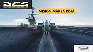 Dcs World Mision Marea rojaF18c AGM84H2K1440p [upl. by Acinad265]