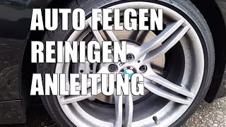 Auto Felgen reinigen Anleitung mit ValetPro Bilberry Safe Wheel Cleaner 83metoo [upl. by Annaeerb249]