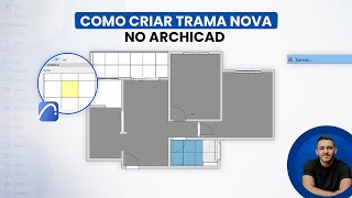 COMO CRIAR TRAMA NOVA NO ARCHICAD [upl. by Aihseuqram]