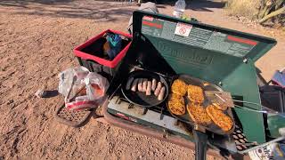 Camp breakfast at Superstition Mountains Lost Dutchman State Park [upl. by Nangatrad]