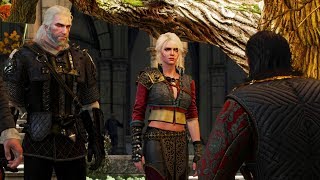 THE WITCHER 3  Ciri meets her father Emhyr take or refuse the coin  4K 60fps [upl. by Asiuol58]