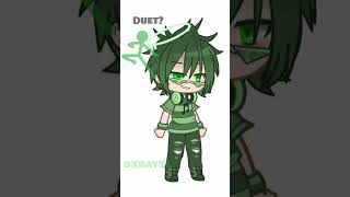 Alan Becker Gacha Green Character  Duet shorts gachanox alanbecker alightmotion fnafvs duet [upl. by Ledeen818]