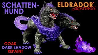 Schleich ® Eldrador ® Creatures Schattenhund quotDeep Shadowquot OOAK Repaint amp Vergleich  Shadow Hound [upl. by Airotel]