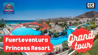 FUERTEVENTURA PRINCESS RESORT 🇪🇸 Beautiful Caribbeanstyle ⭐⭐⭐⭐ hotel🌴 GRAND TOUR  July 2024  4K [upl. by Ahsikal]