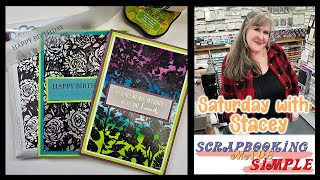 579 Saturday with Stacey Craft Class featuring Stamps Staz On and stunning vellum sentiments [upl. by Vogeley]