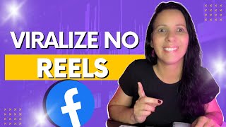 COMO VIRALIZAR REELS NO FACEBOOK  RESUMÃO [upl. by Cira327]