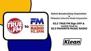 RADIO 923 TRUE FM Final Sign OFF amp switch feed to 923 Favorite Music Radio 4NOV2024 [upl. by Mharg]