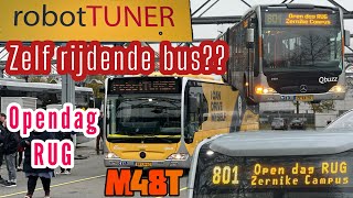 Evenement zelfrijdende bus Opendag RUG  lijn 801 [upl. by Yerrot]