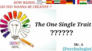 Openness How BadDo you wanna be creative  Personality15 by Psychologist [upl. by Anitrak]