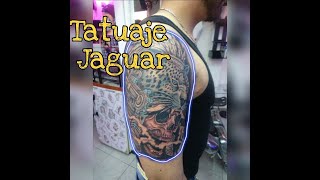 🐆 TATUAJE JAGUAR  CICATRIZACION SIGNIFICADO diseños historia ☠️ ☠️GUERRERO 💪🏻 TATTOO en BRAZO 🐆 [upl. by Clute118]