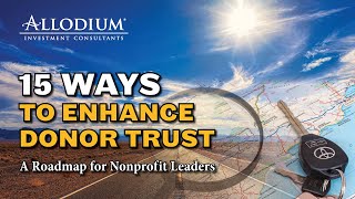 15 Ways to Enhance Donor Trust [upl. by Aikyn]