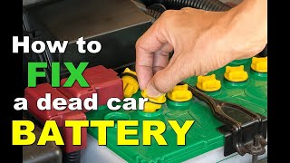 How To RESTORE A Dead Car BATTERY  Use Battery Reconditioning [upl. by Hathaway]