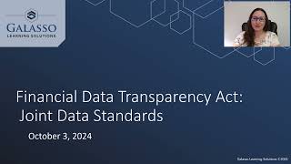 Genuine Learning Blog Financial Data Transparency Act Joint Data Standards [upl. by Annawot]