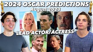 2024 Oscar Predictions  Lead Actor amp Actress  August 2023 [upl. by Trina706]