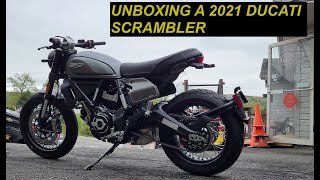 Unboxing A Ducati Scrambler Night Shift [upl. by Esir361]