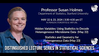 Susan Holmes  Hidden Variables Using Statistics To Decode Heterogeneous Microbiome Data [upl. by Jens286]