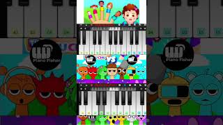 Fun time Incredibox Sprunki Song Vs The FINGER FAMILY  Piano Tune shorts [upl. by Varion144]