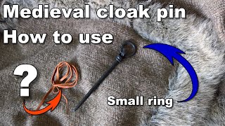 Viking and Medieval cloak pins how to use [upl. by Linneman911]