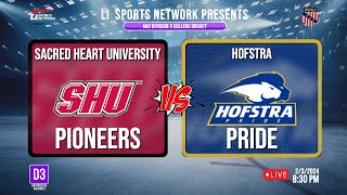 AAU Division 3 College Hockey  Sacred Heart University vs Hofstra University [upl. by Ximenes]