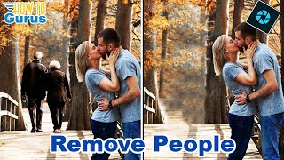 Remove People with Photoshop Elements Content Aware Fill [upl. by Latashia819]