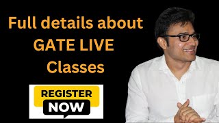 Full details about GATE LIVE Classes  Register Now  GATE 2025  Ravindrababu Ravula [upl. by Anaillil157]