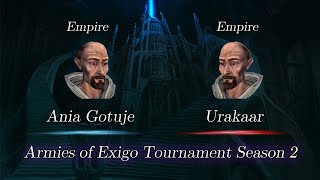 Ania Gotuje vs Urakaar  Armies of Exigo Tournament Season 2 [upl. by Ailekahs]