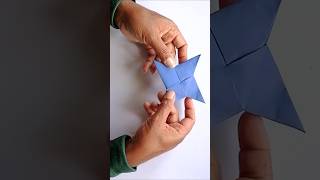 Wow Paper Ninja Star papercrafts Ninjastar Origami artsandcrafts [upl. by Meda286]