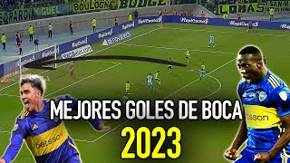 Los MEJORES GOLES de BOCA JUNIORS en 2023 [upl. by Sekoorb902]