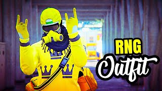 GTA 5 ONLINE  THE BEST 1 YELLOW RNG TRYHARD MODDED OUTFIT  W YELLOW REBREATHER [upl. by Rimhsak178]