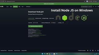 Quick amp Easy Nodejs Installation Guide  Get Set Up in Minutes [upl. by Juna]