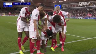 Breel Embolo Goal Monaco vs Crvena zvezda 51 All Goals and Extended Highlights [upl. by Notsniw]