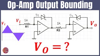 OpAmp Output Bounding with Zener Diode Op Amp and Zener Diode Circuit Solved Problem [upl. by Newcomer]