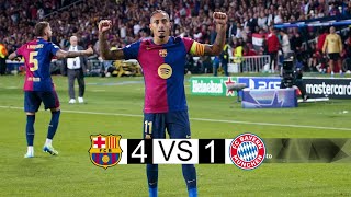 Barcelona x Bayern Munich  41  extended highlights and Goals  champion league 2024 [upl. by Fay854]