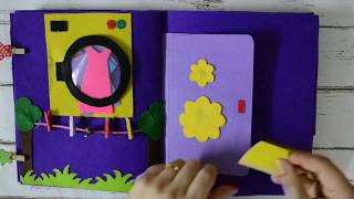 DIY No Sew Felt Busy Book for Kids  Complete Tutorial [upl. by Lladnar]