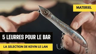 5 LEURRES POUR PECHER LE BAR  la sélection de Kévin [upl. by Ecirtal]