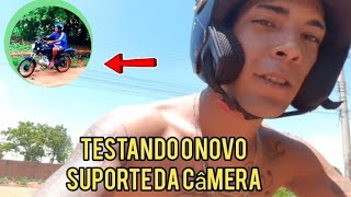 TESTANDO O NOVO SUPORTE DE GRAVAÇÃO DA MINHA MOTO motovlog [upl. by Gregor]