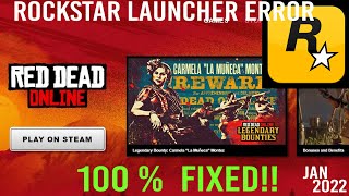 HOW TO FIX ROCKSTAR LAUNCHER ERROR sECRET FIX 2022 [upl. by Alano]