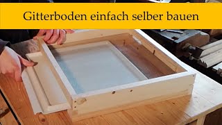 Boden für Bienenbeute selber bauen mit Varroa Schublade mit Anleitung und Maßen  Imkerei [upl. by Anitsirhk]