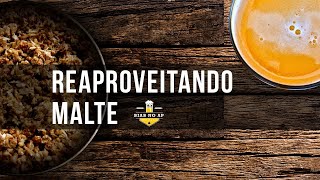 Como Fazer Cerveja  BIAB  Reaproveitamento do bagaço de malte cozido [upl. by Aihsile24]