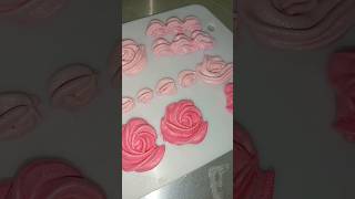 Rosetones de merengue 100 casero postresypastelesKatycakes [upl. by Elbys]