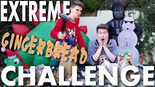 Gingerbread House Challenge gets EXTREME  Slow Motion SIBLING TAG  Devan amp Collins Key [upl. by Whitver]