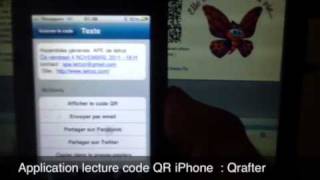 Flash dun code QR avec un iphone [upl. by Ennadroj]