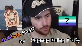 Sapnap Being Fruity 🧡Karlnap💜 Sapnap Stream [upl. by Nosoj]