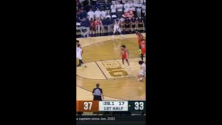 Jaelin Llewellyn Hits the Three And1 vs Illinois  Michigan Mens Basketball [upl. by Pauletta]